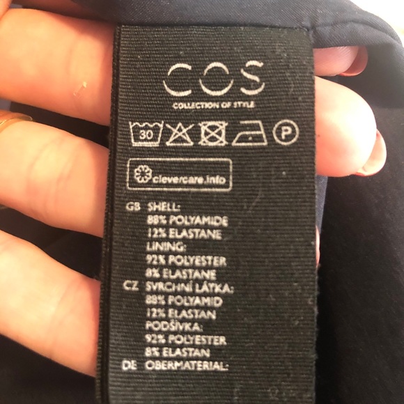 COS size 38 (Medium) Navy Dress - Picture 3 of 7